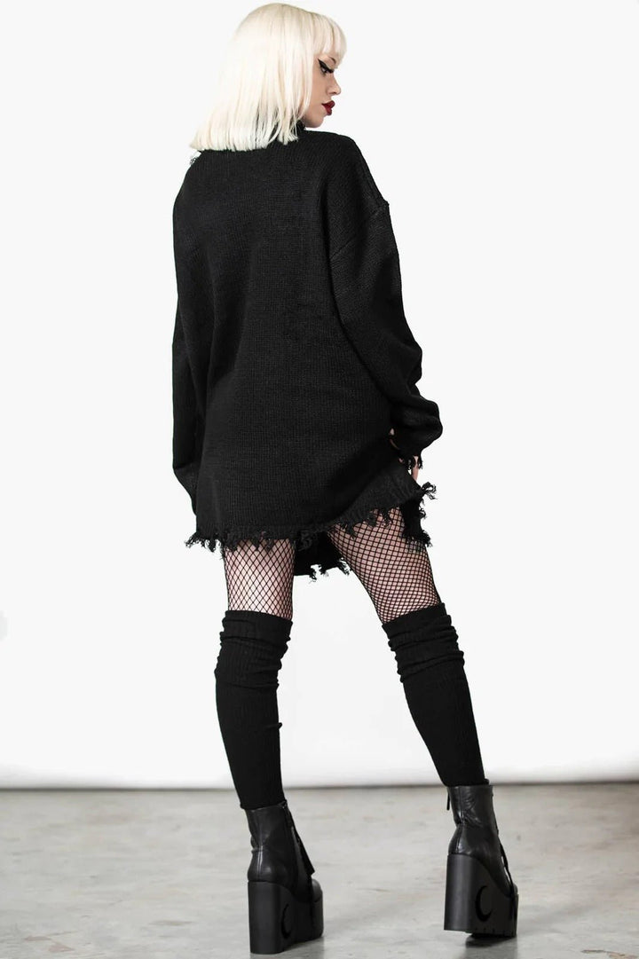 Daith Knit Sweater [UNISEX] - mens outerwear - VampireFreaks - Killstar