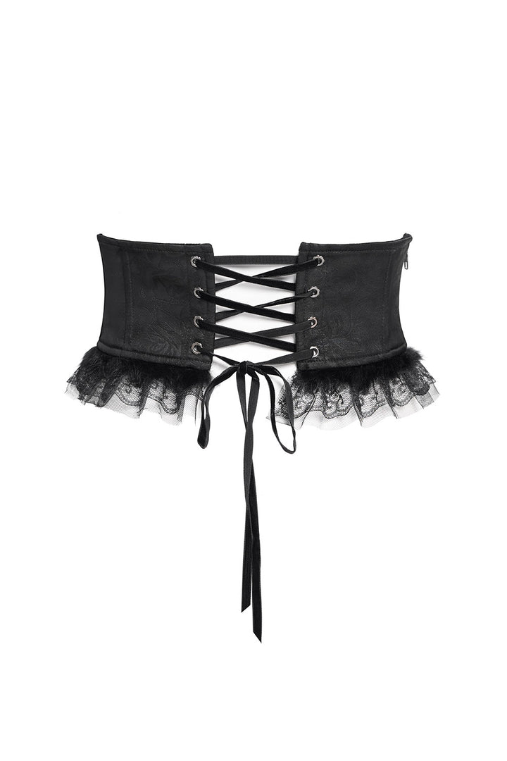 embroidered velvet gothic corset
