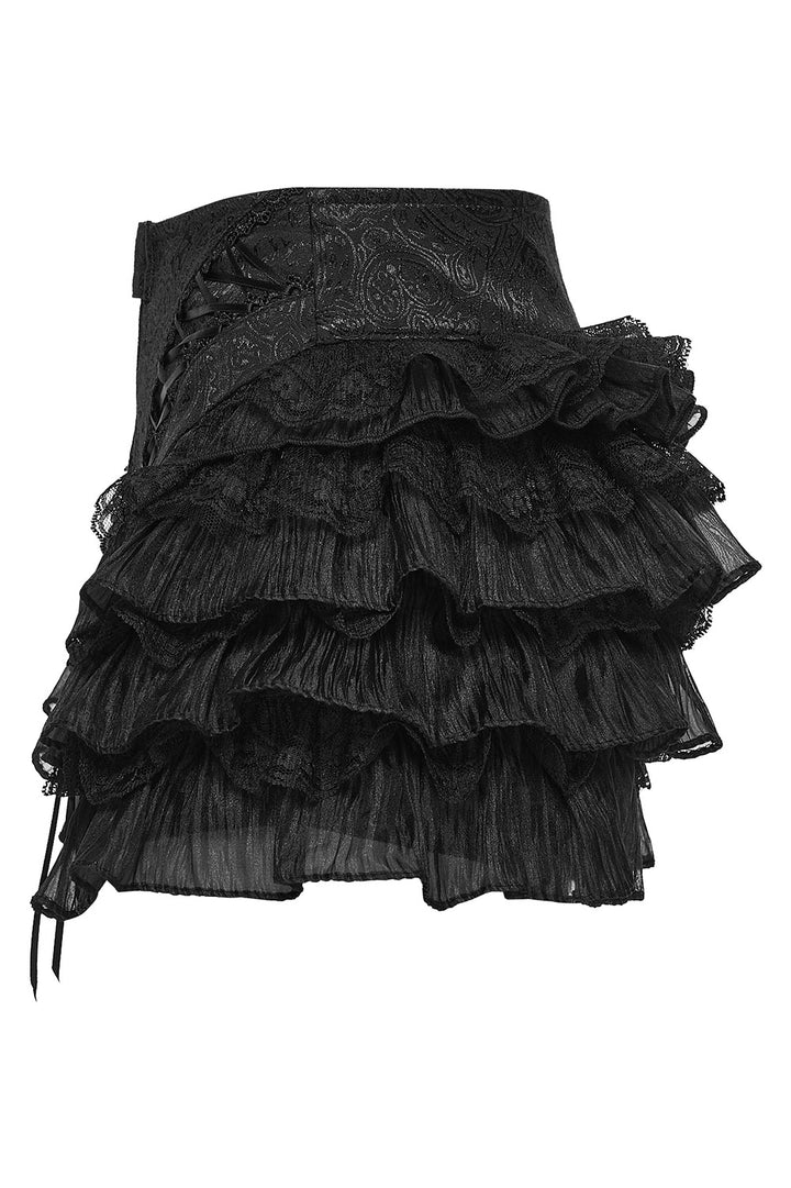 button-up flared womens ruffled bloomer shorts