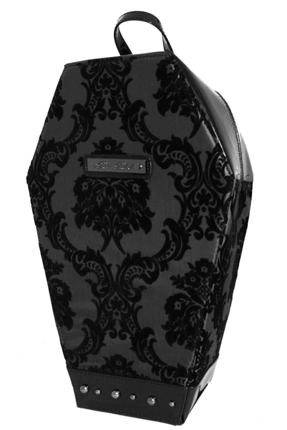 Damask Coffin Backpack [BLACK] - bags & wallets - VampireFreaks - Rock Rebel