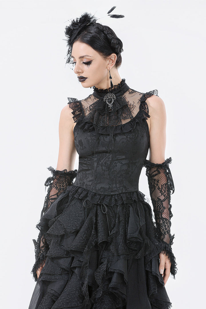 lace gothic tank top