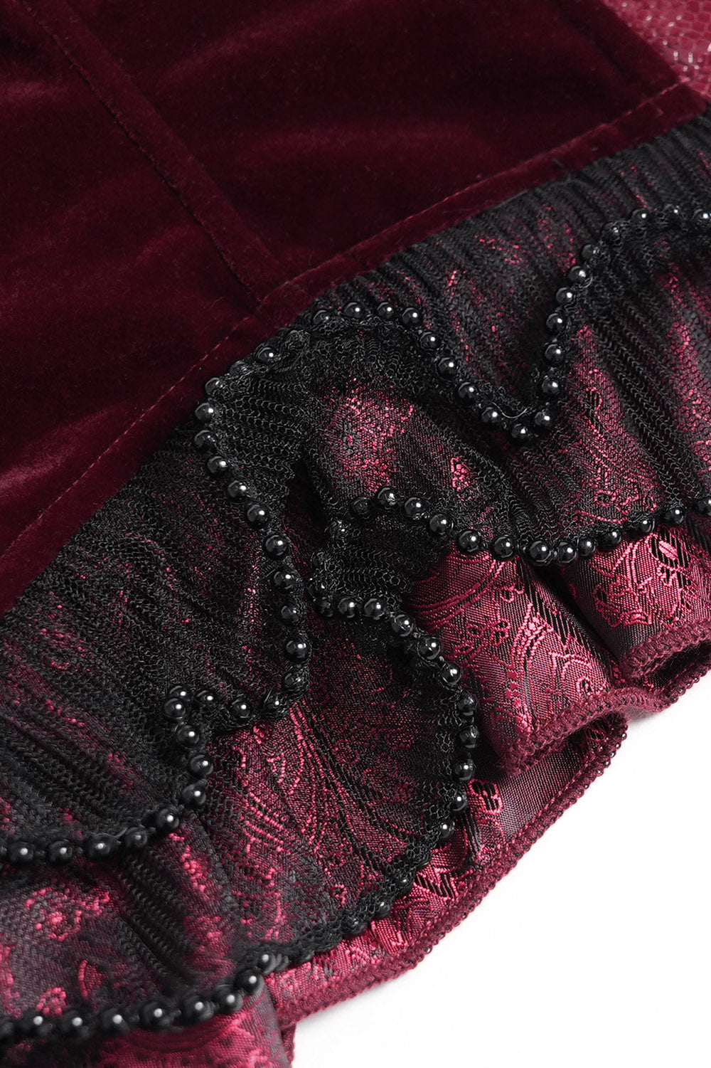 womens elegant plus size romantic goth lace-up top bustier 