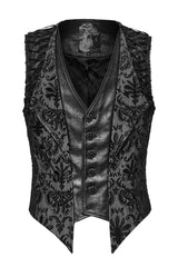 mens vegan leather vest by punk rave