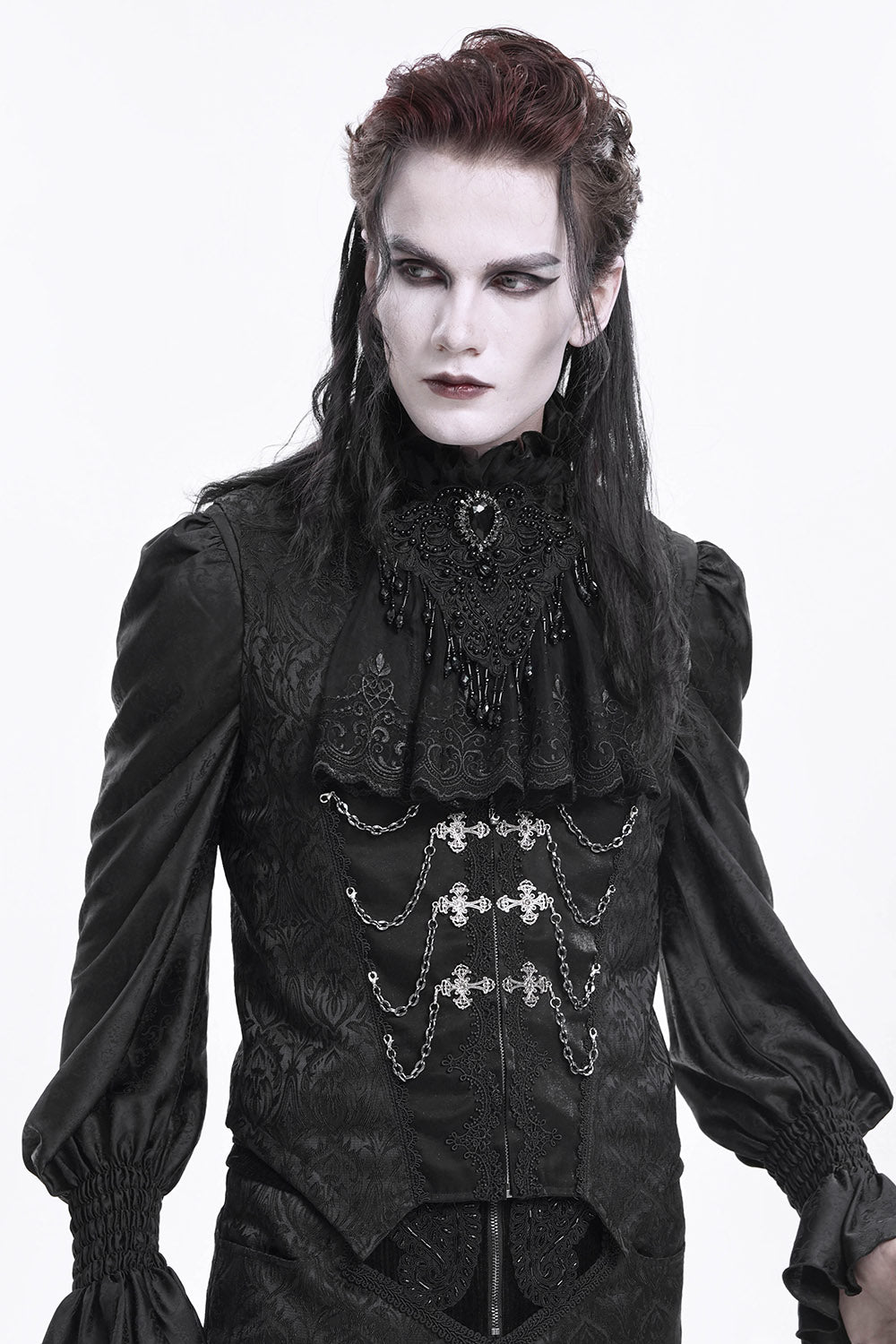 mens vampire goth vest