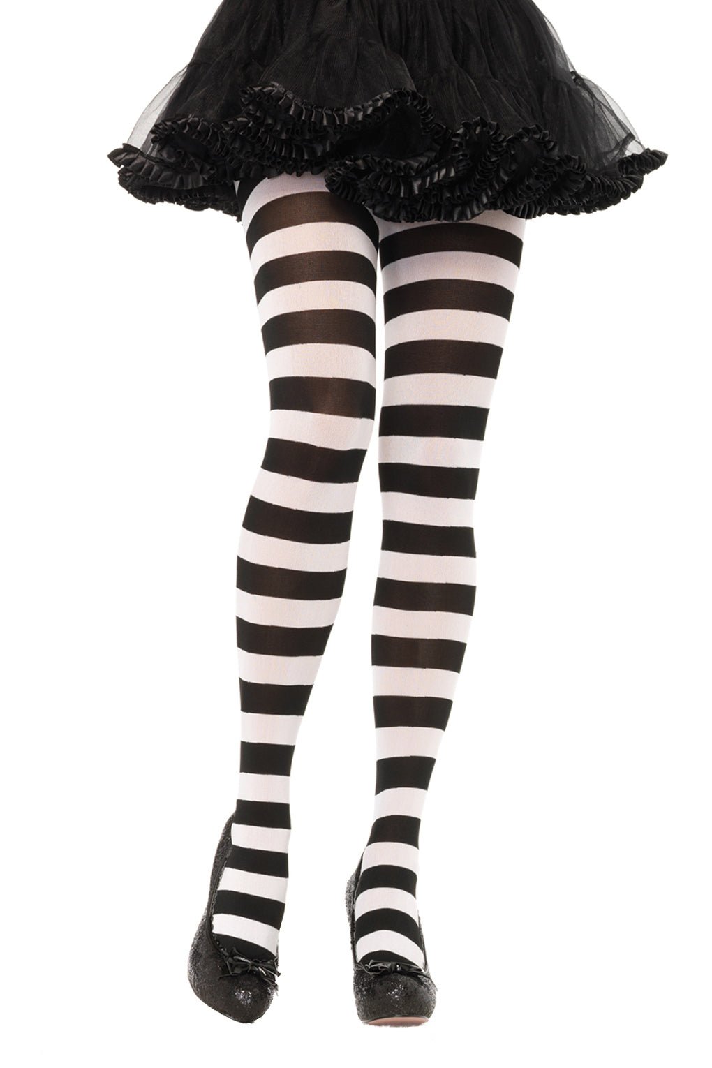 Darby Striped Opaque Tights - socks & stockings - VampireFreaks - Leg Avenue