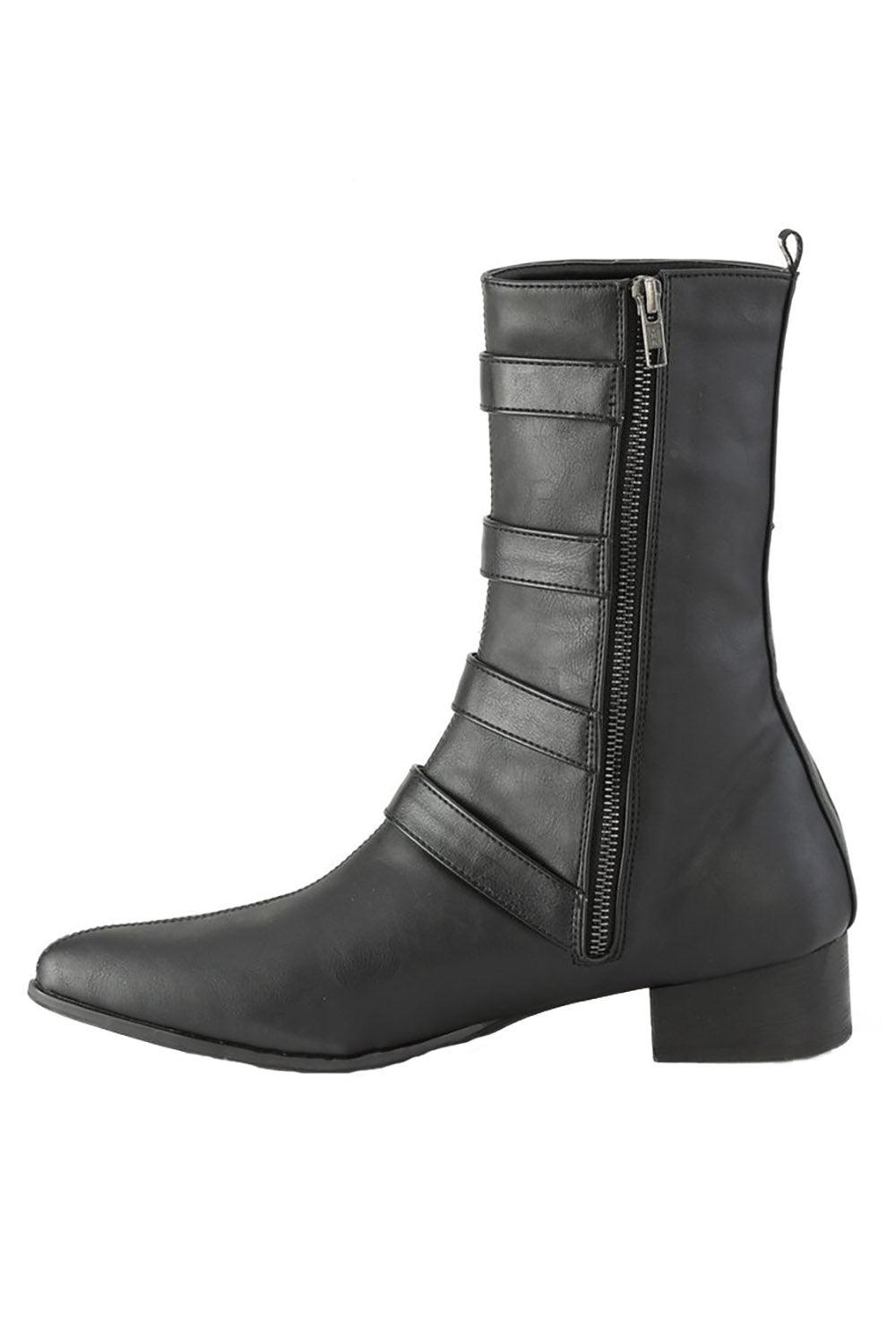 Dark Academia Bat Boots [WARLOCK - 110 - B] - mens shoes - VampireFreaks - Demonia