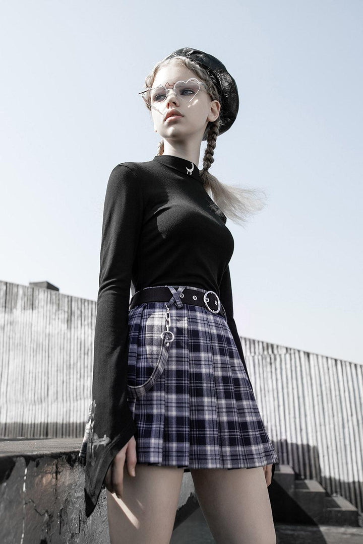 Dark Academia Skater Skirt - skirts - VampireFreaks - Punk Rave