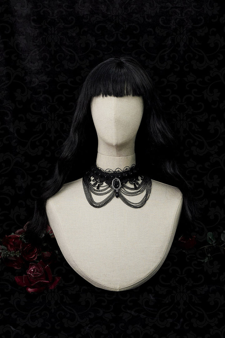 Dark Ages Layered Lace Choker - jewelry - VampireFreaks - Punk Rave