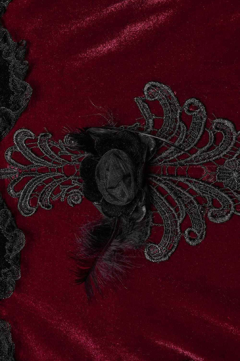 Dark Ballad Maxi Dress [BLACK/RED] - dresses - VampireFreaks - Punk Rave