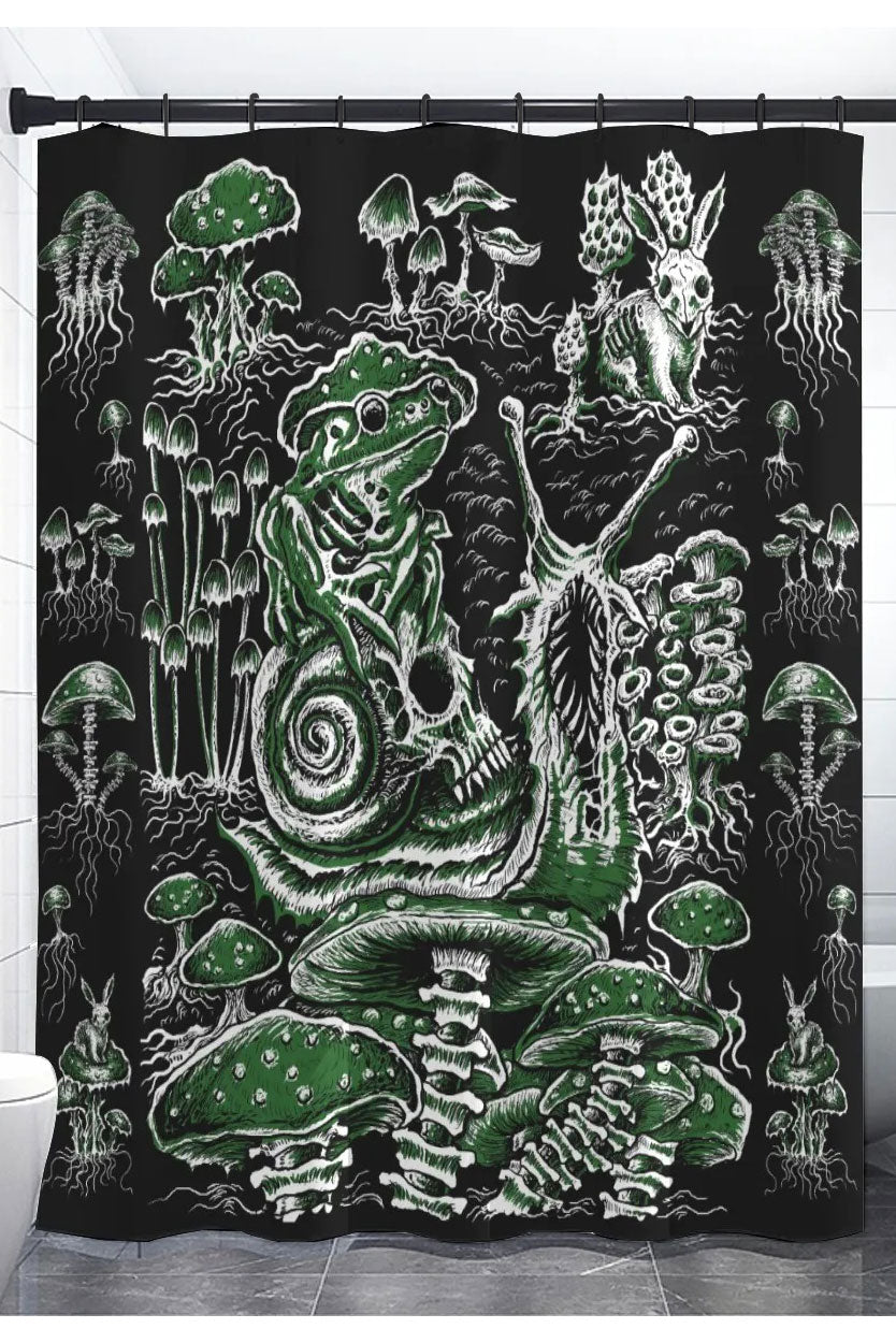 Dark Cottagecore Shower Curtain - housewares - VampireFreaks - VampireFreaks