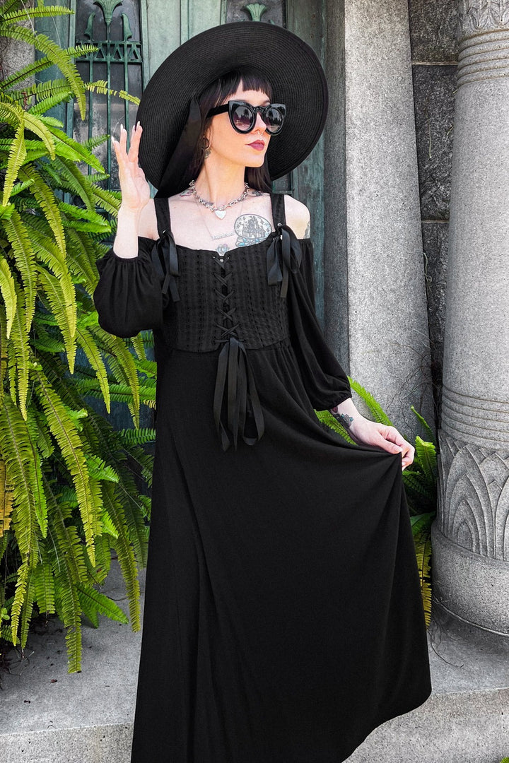 vintage goth inspired corset top