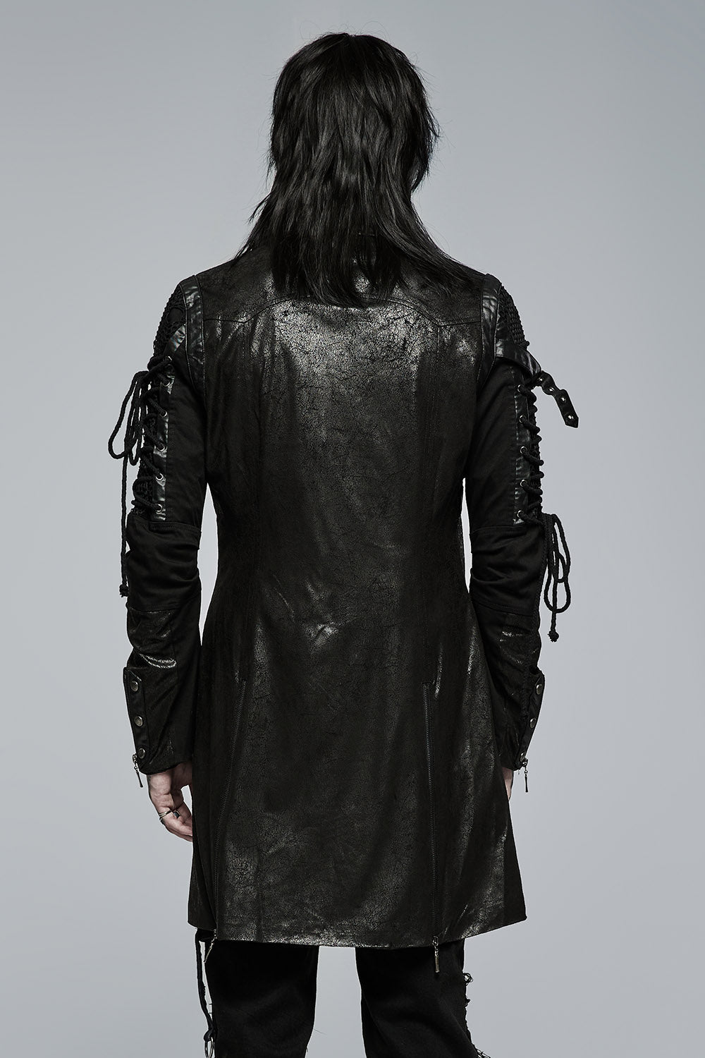 Dark Defender Coat [BLACK] [MENS] - mens outerwear - VampireFreaks - Punk Rave