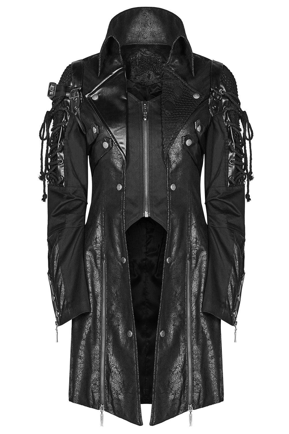 Dark Defender Coat [BLACK] [MENS] - mens outerwear - VampireFreaks - Punk Rave