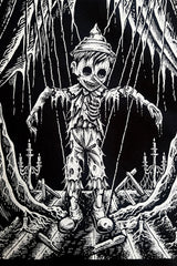 gothic puppet hoodie jacket 