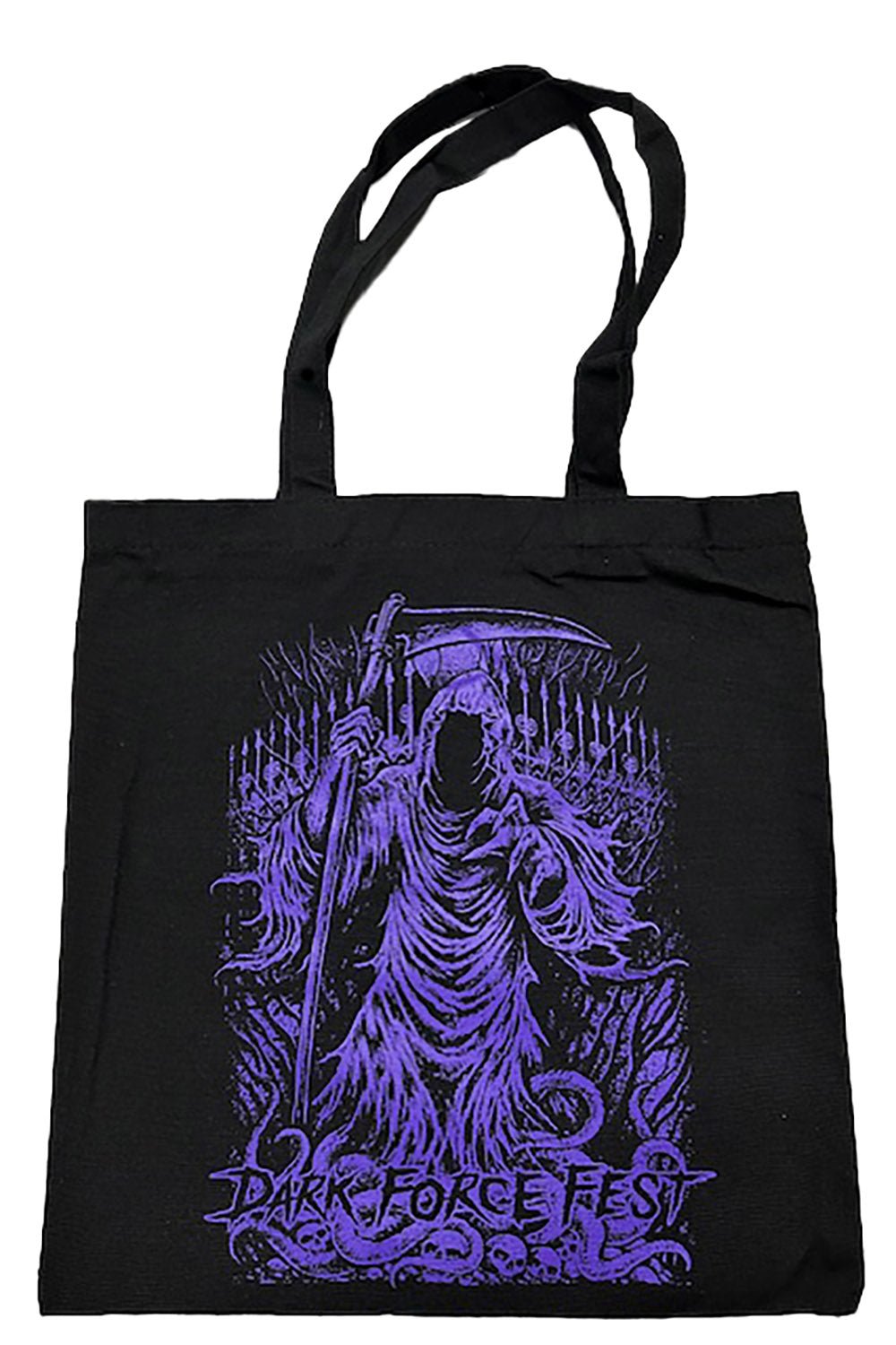 Dark Force Fest Zipper Tote Bag [PURPLE] - bags & wallets - VampireFreaks - VampireFreaks