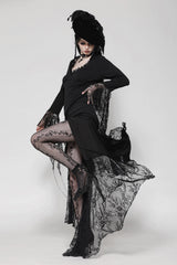 lace tattered witch dress