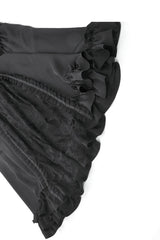 elegant ruffled long maxi length skirt 