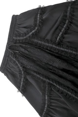 womens romantic goth high-rise skirt