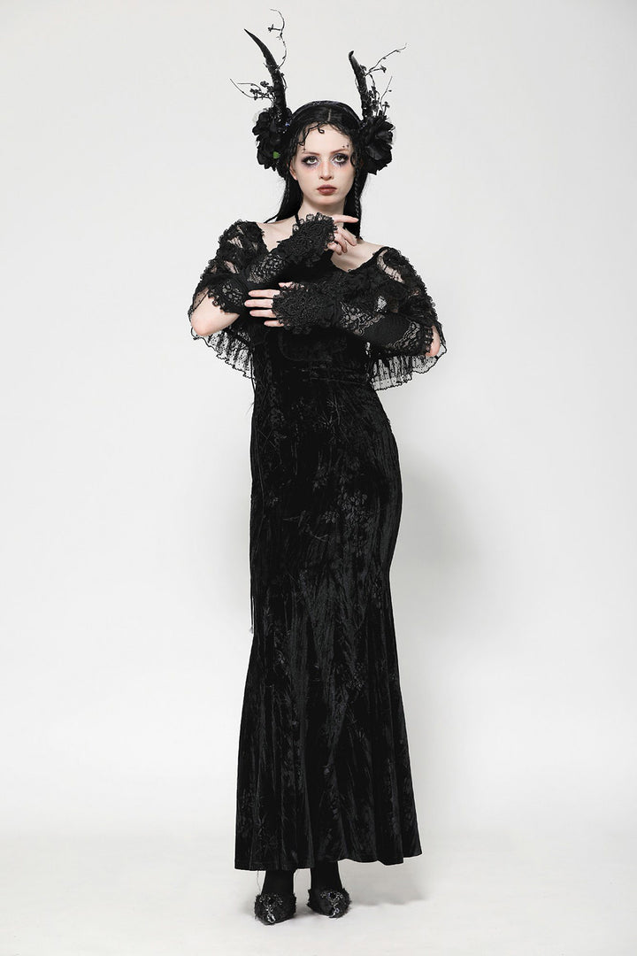 gothic long gloves 