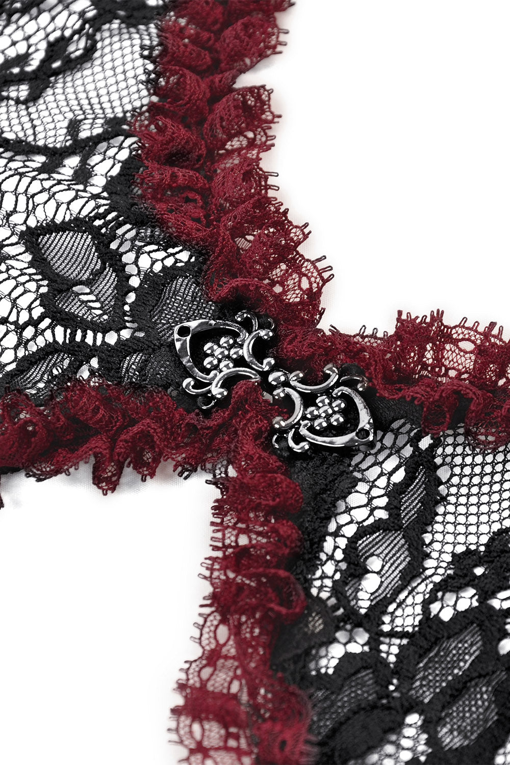 womens plus size gothic black and red cardigan