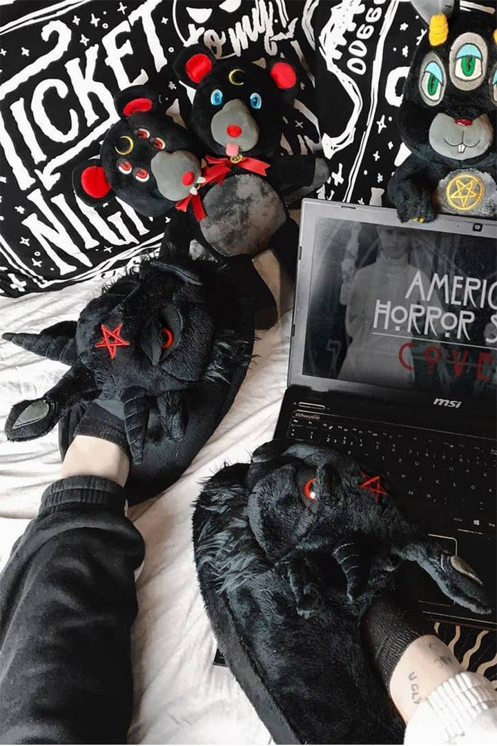 Dark Lord Slippers - mens shoes - VampireFreaks - Killstar