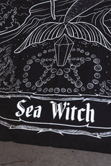 dark gothic sea witch mermaidcore wall art