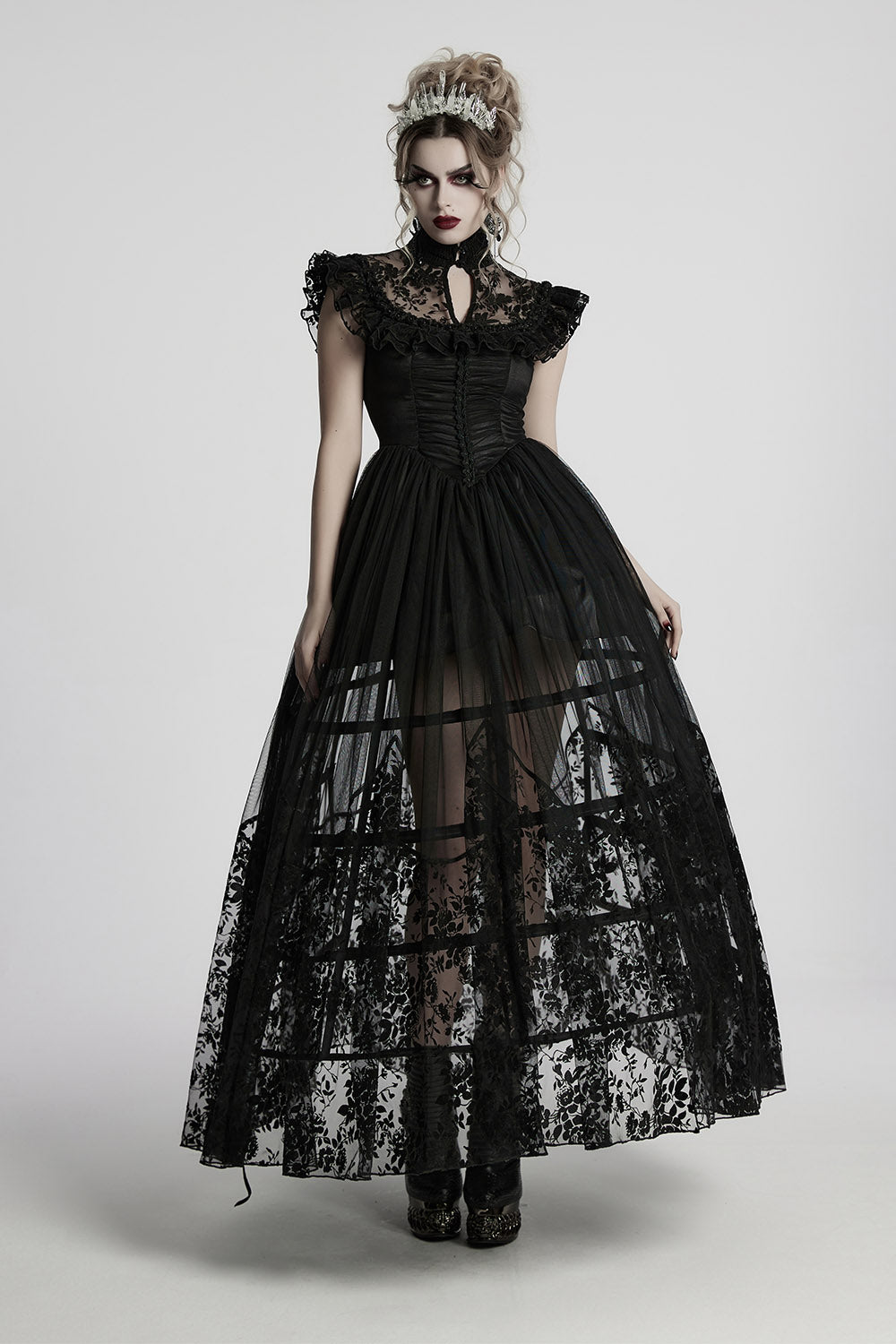cut-out gothic gown by punk rave 