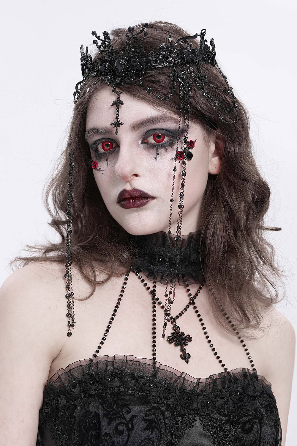 gothic cross headpiece crown