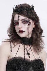 gothic cross headpiece crown