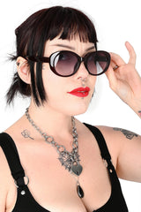 oval shaped wine red sunglasses