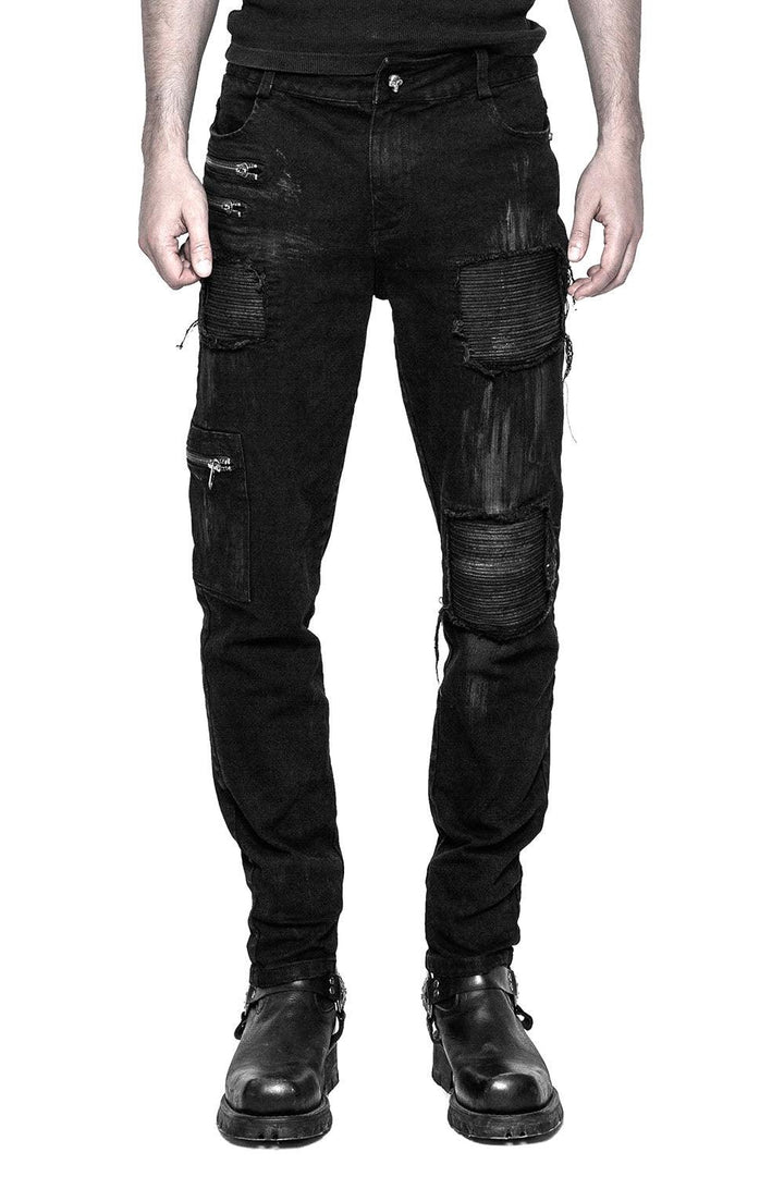 Dark Rider Patch Pants - mens pants - VampireFreaks - Punk Rave