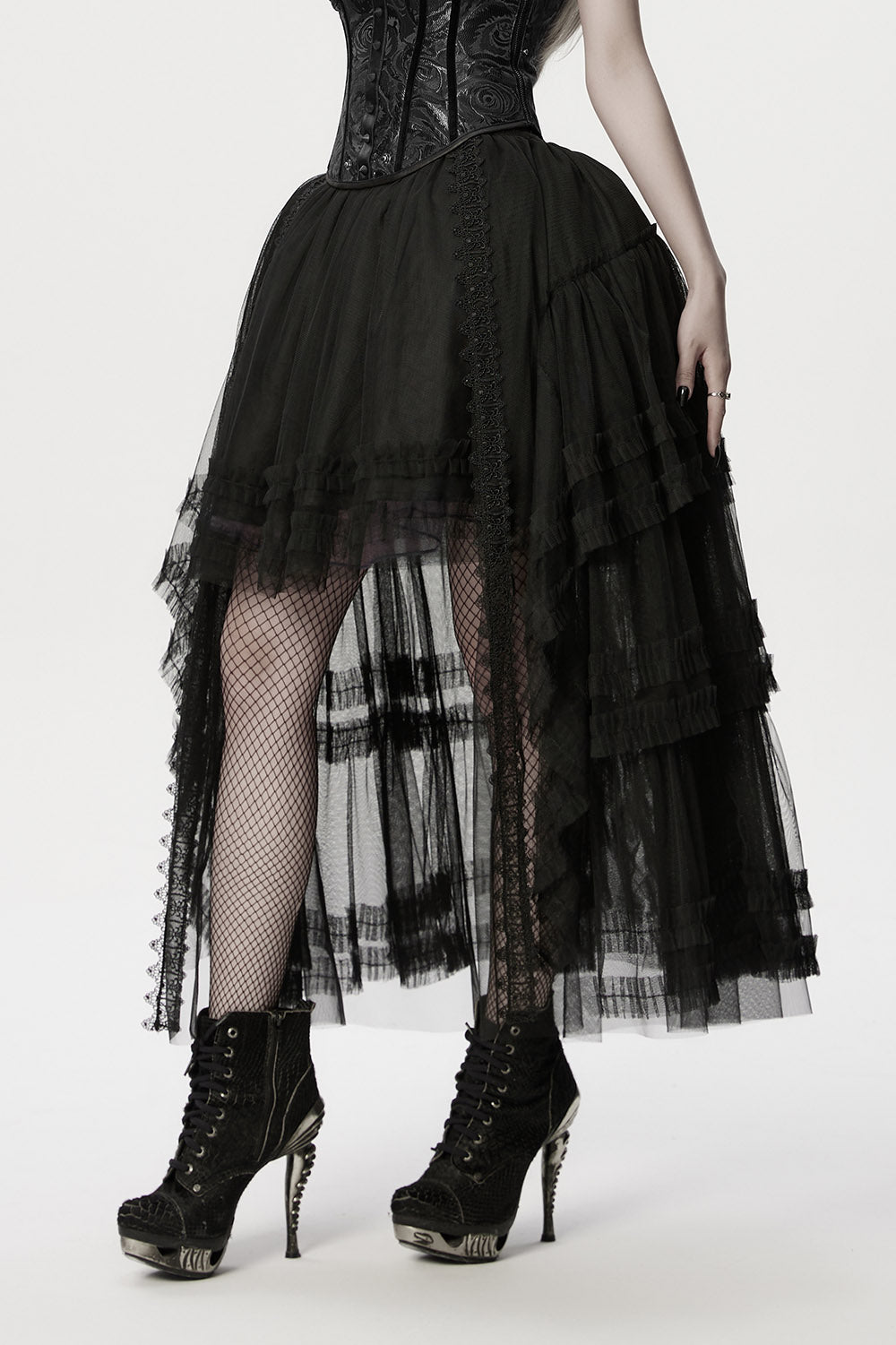 womens high low hem skirt