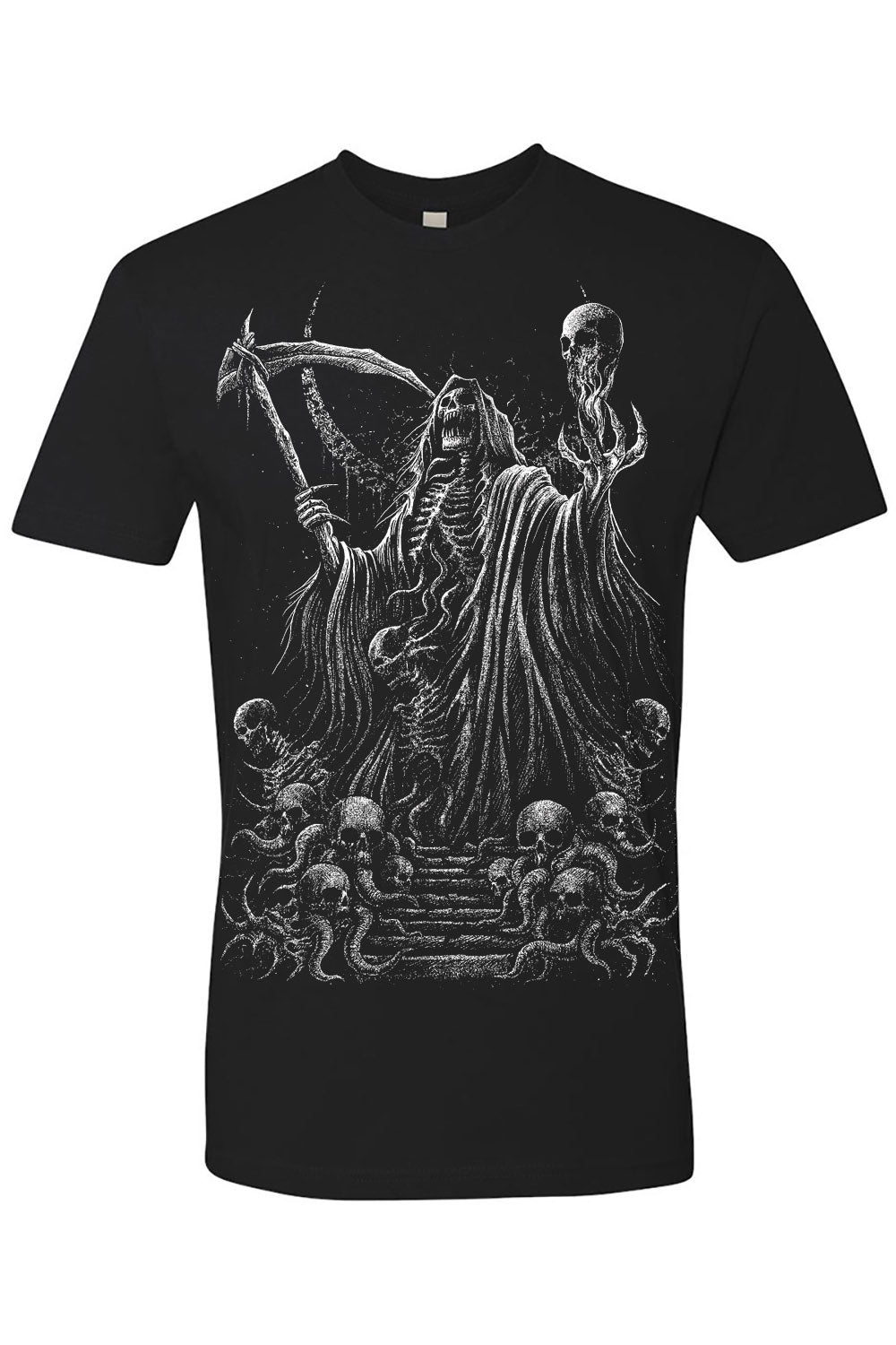 mens heavy metal grim reaper t-shirt