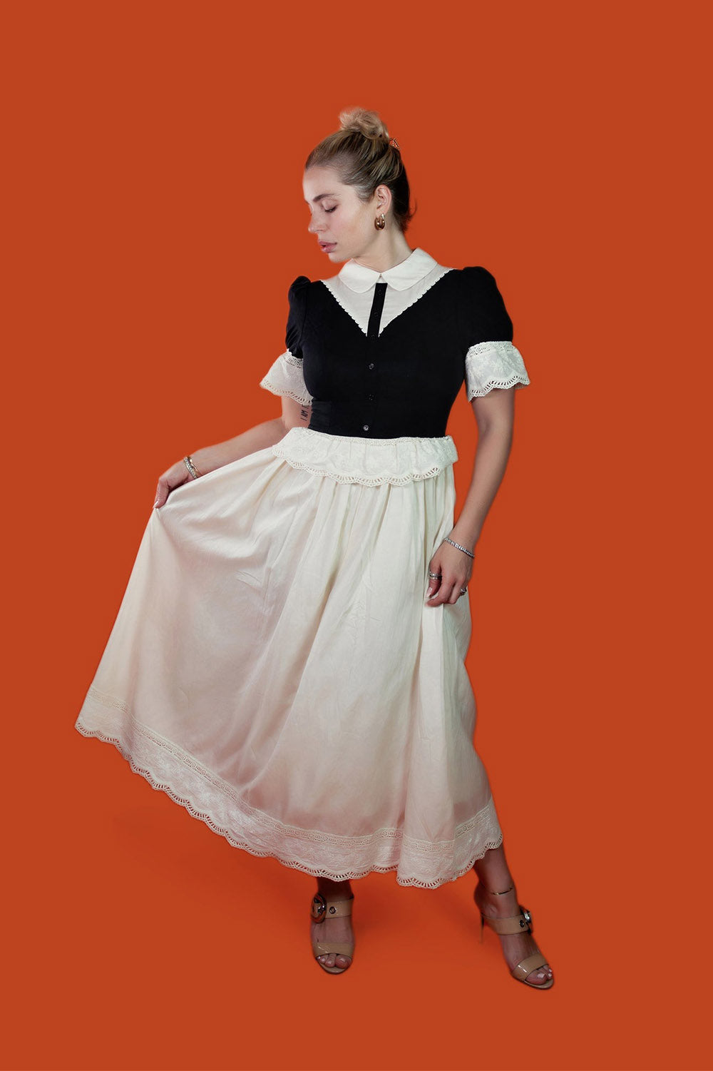 lively ghosts cottagecore dress with pockets 