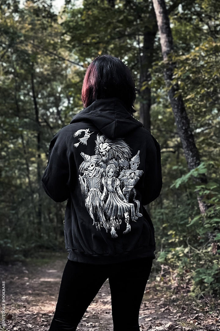 Dark Wizard of Oz Hoodie - mens outerwear - VampireFreaks - VampireFreaks