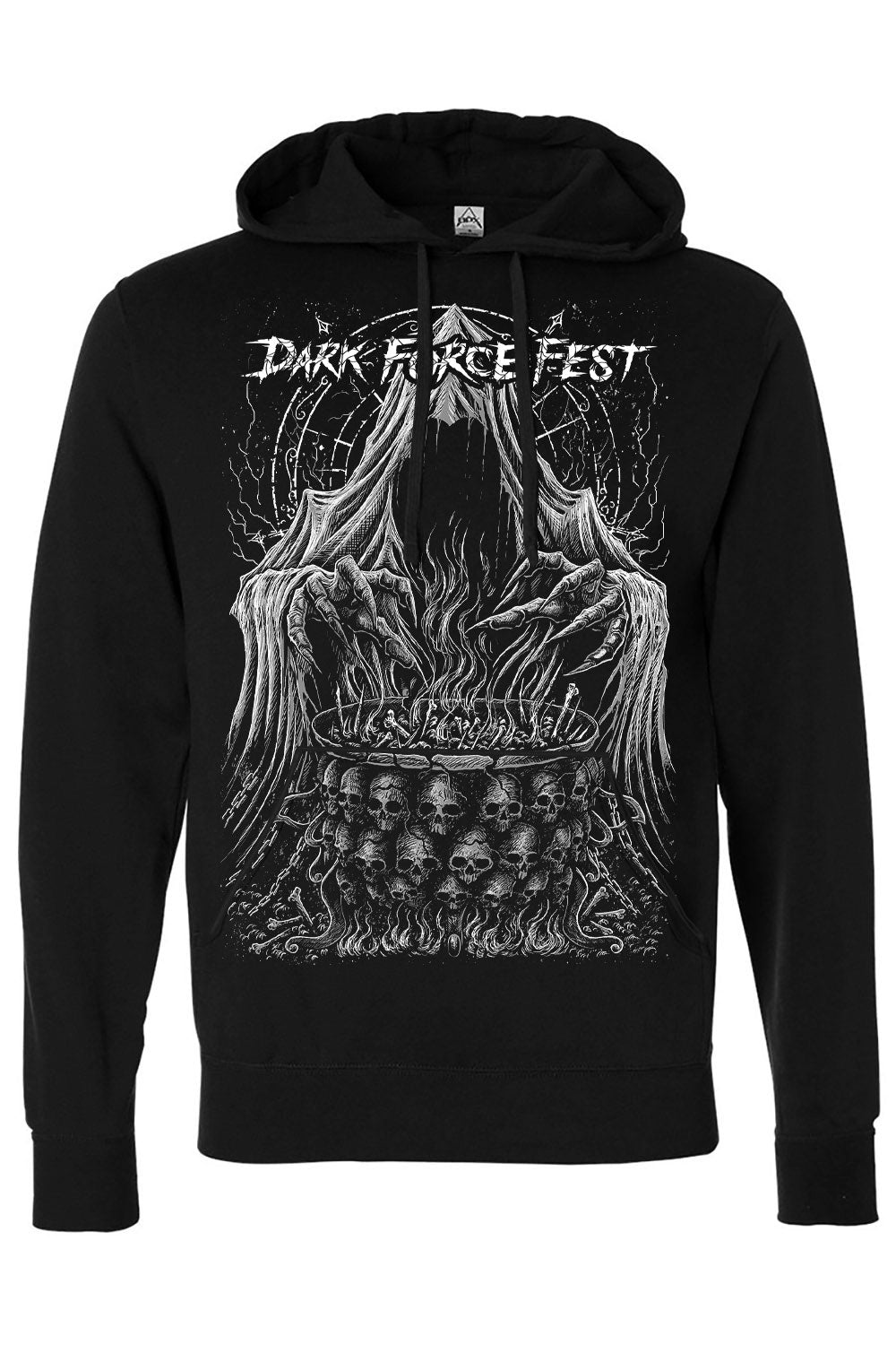 goth music festival dark force fest hoodie jacket