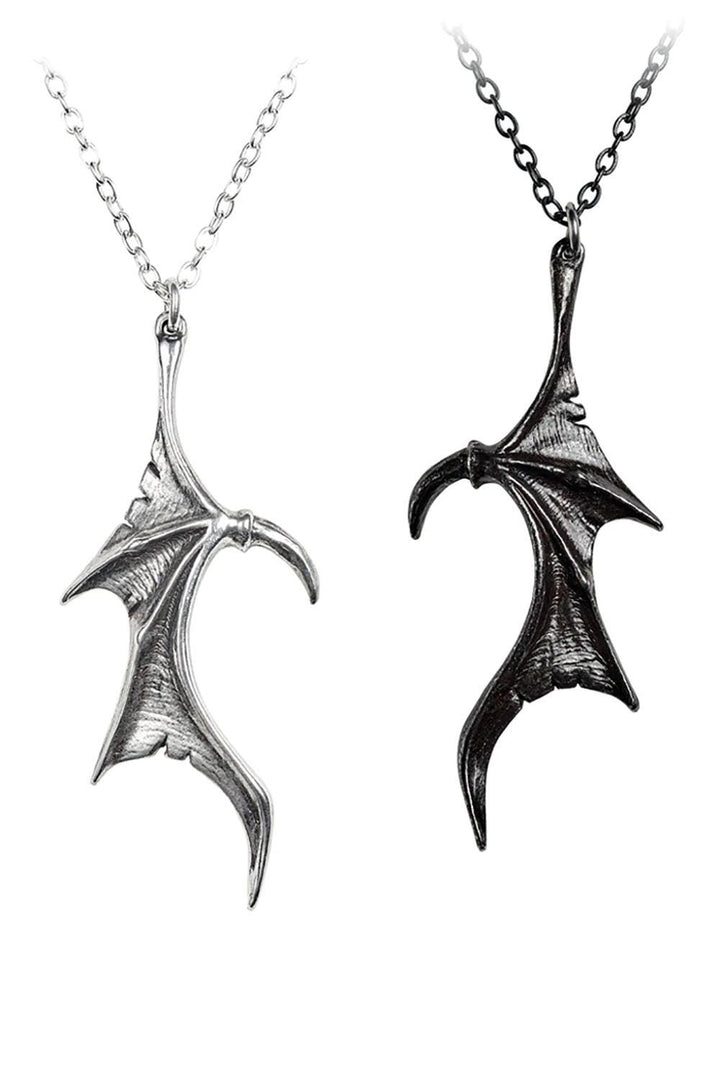 Darkling Heart Necklaces [Pair] - jewelry - VampireFreaks - Alchemy