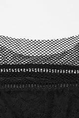 Darkness Divine Opaque Lace Top - womens tops - VampireFreaks - Punk Rave