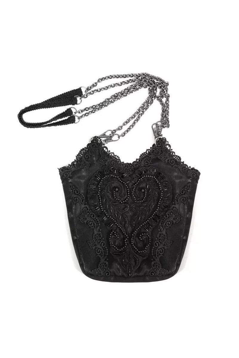 Darkness Inside Embroidered Goth Bag - bags & wallets - VampireFreaks - Devil Fashion