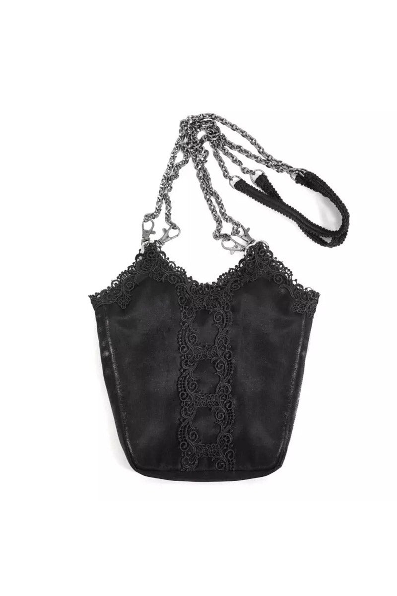 Darkness Inside Embroidered Goth Bag