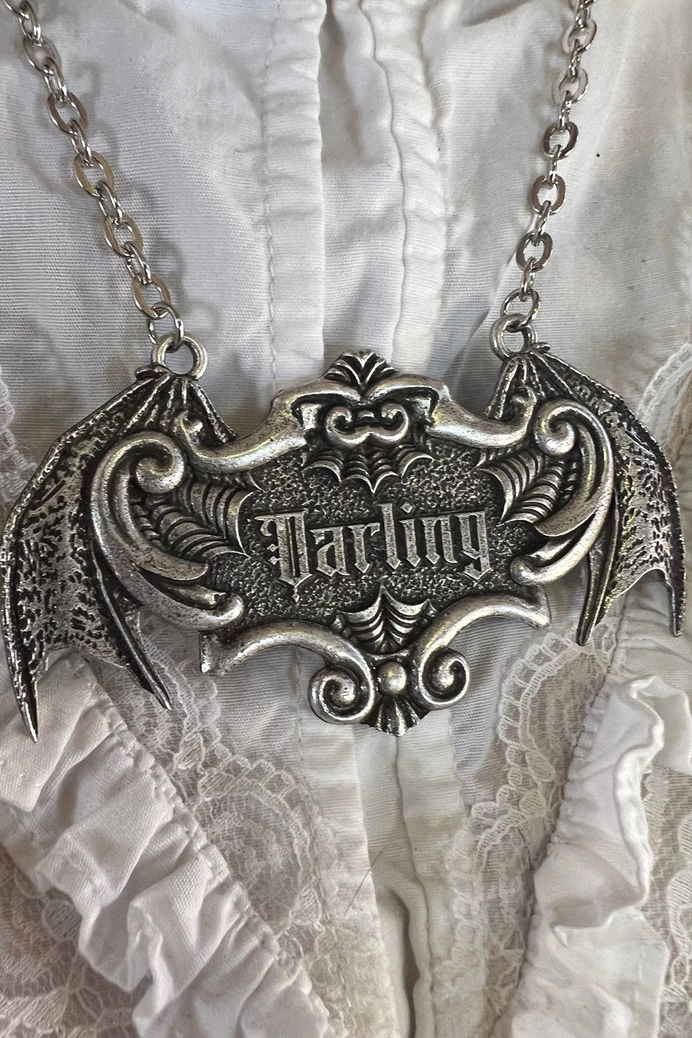 Darling Coffin Plaque Necklace