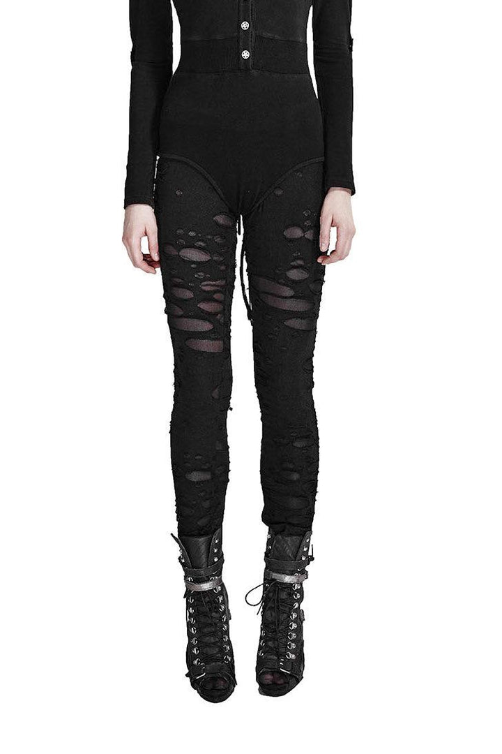 Dawn of Eventide Distressed Leggings - skirts - VampireFreaks - Punk Rave