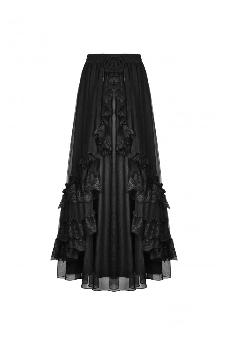 Dead Dahlias Maxi Skirt - skirts - VampireFreaks - Dark In Love
