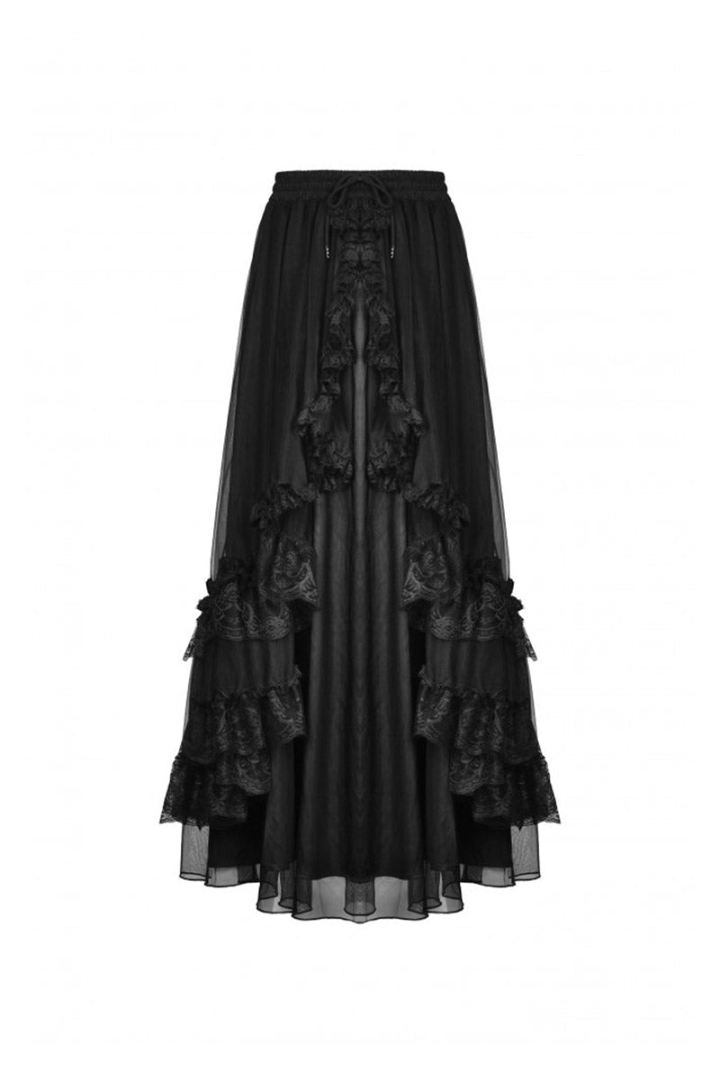 Dead Dahlias Maxi Skirt - skirts - VampireFreaks - Dark In Love