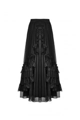 Dead Dahlias Maxi Skirt - skirts - VampireFreaks - Dark In Love