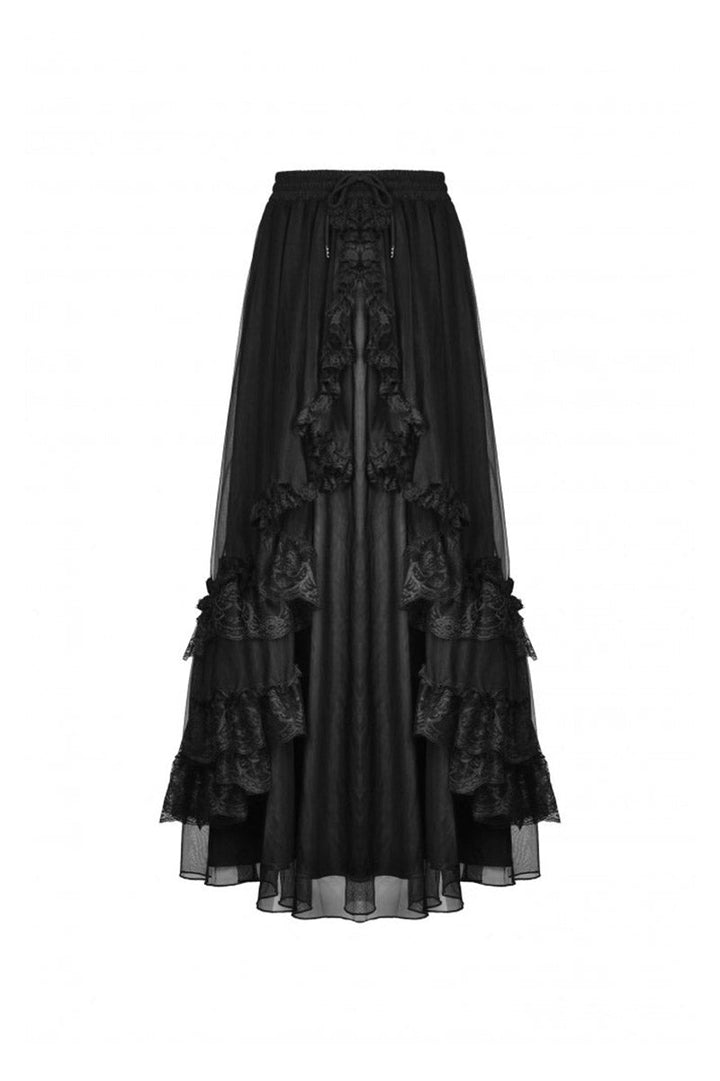 Dead Dahlias Maxi Skirt - skirts - VampireFreaks - Dark In Love