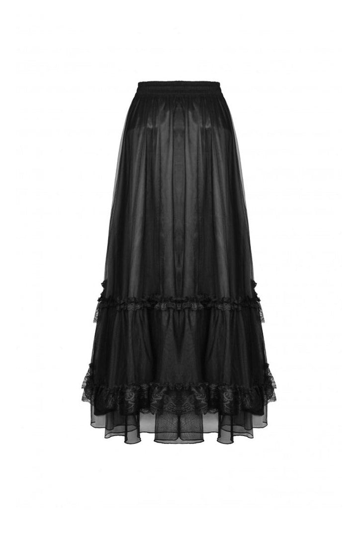 Dead Dahlias Maxi Skirt - skirts - VampireFreaks - Dark In Love