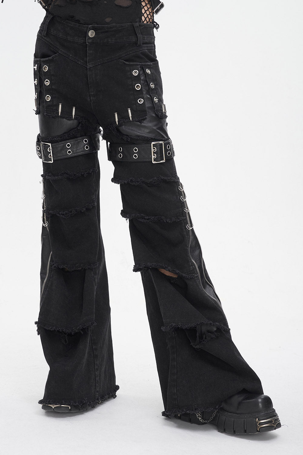 Dead Fest Flared Bullet Pants - mens pants - VampireFreaks - Devil Fashion