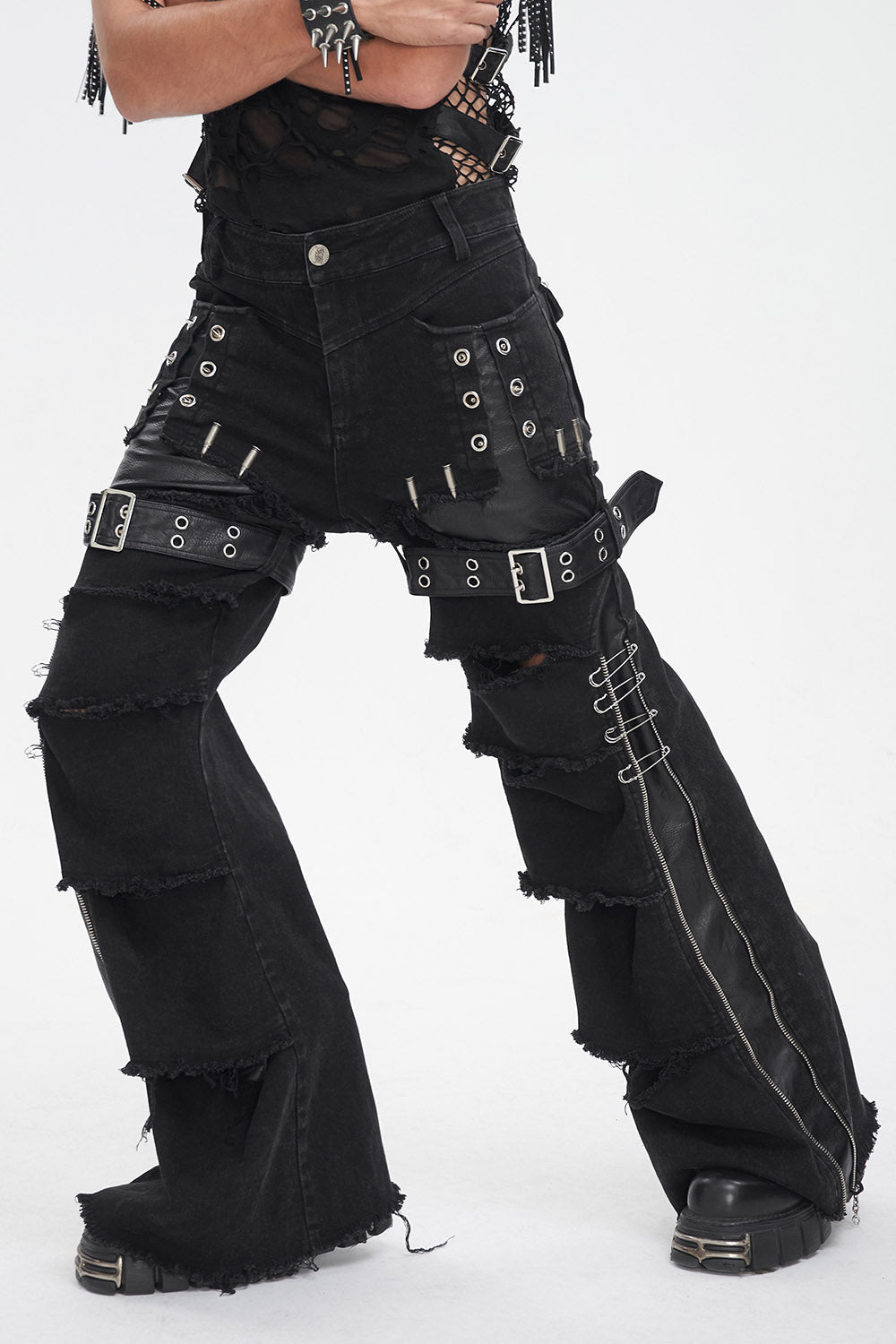 Dead Fest Flared Bullet Pants - mens pants - VampireFreaks - Devil Fashion