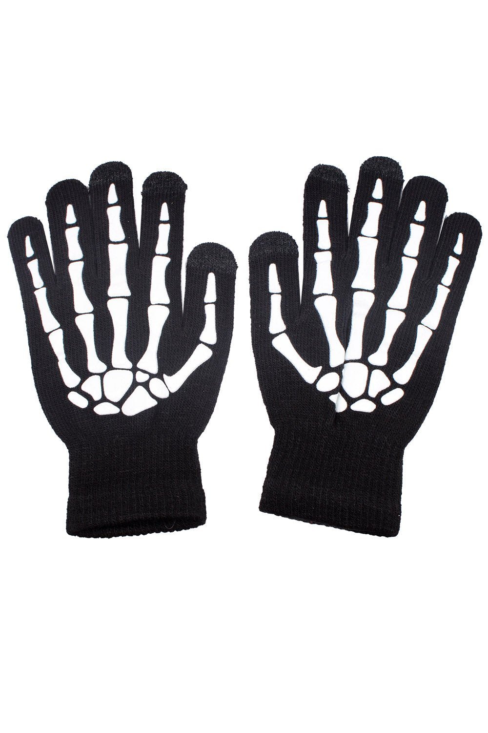 Dead Fingers Skeleton Gloves [Touch Screen] - gloves & armwarmers - VampireFreaks - VampireFreaks